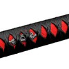 EZAUTO WRAP 20cm Black Red Shift Knob Samurai Sword Alloy