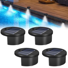 Pack of 4 Solar Pool Lighting Floating Lamps, Pool Lighting, Garden Pool Light Solar, Solar Lights for Outdoor Garden, Pool Lights Floating for Waterfall, Pond Lighting, Pool Border