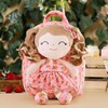 Gloveleya Toddler Backpack Baby Girl Gifts Curly Hair Plush Figures