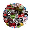 Pack of 100 Rock Band Punk Stickers, Classic Rock Sticker