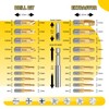HSS 6542 Screw Extractor Set, 22 PCS Titanium Stripped Screw