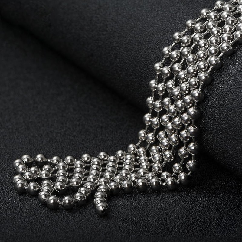 YUNHOLO 6 Meter/19.69ft Roller Blind Chain, 4.5mm Stainless Steel Blind
