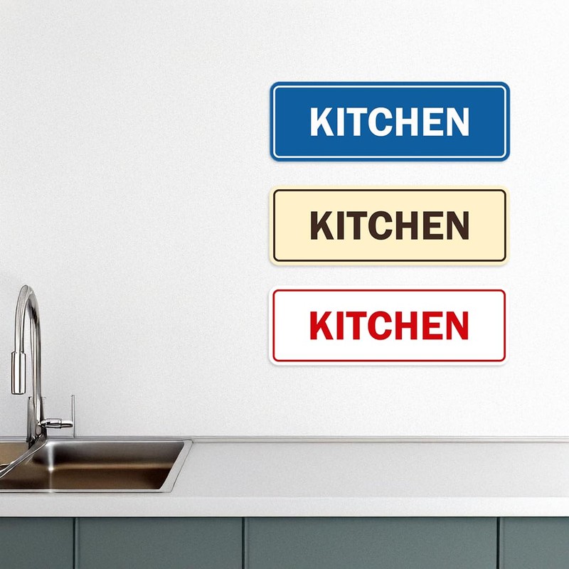 Signs ByLITA Standard Kitchen Sign (Brushed Silver) - Large