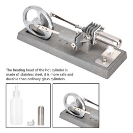 Wifehelper Hot Air Stirling Motor, Stirling Kit, Educational Toy, Power Generator Model, Mini Stirling Motor Model, Hot Air Steam Powered Toy, Physics Experiment, My First