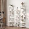 MAHANCRIS Bookshelf, 5-Tier Bookcase, Standing Book Shelf for Small Space,
