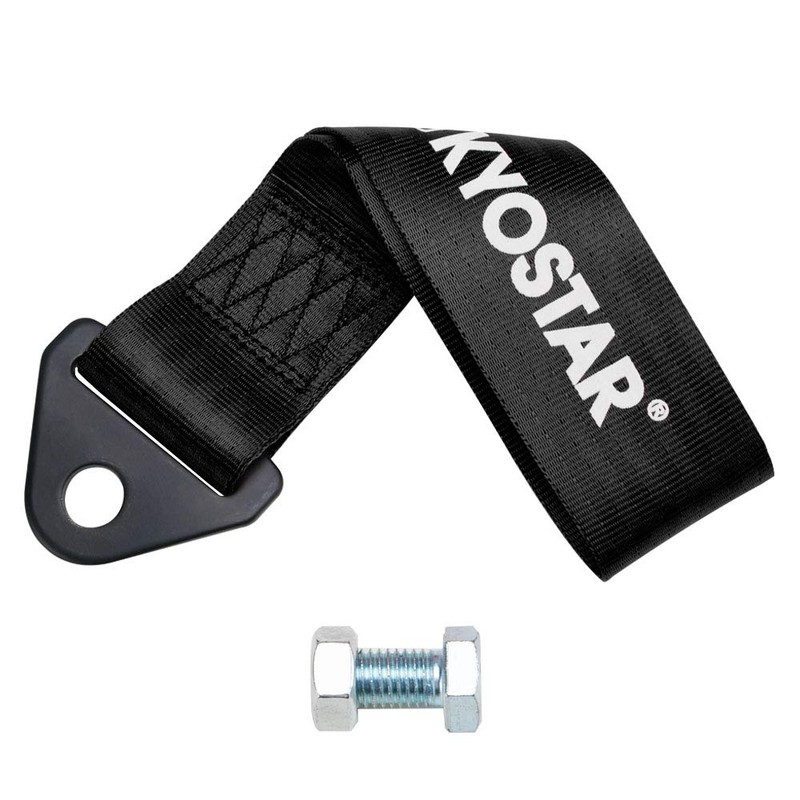 Kyostar Drift Rally car Towing Tow Strap Belt Hook(Black)