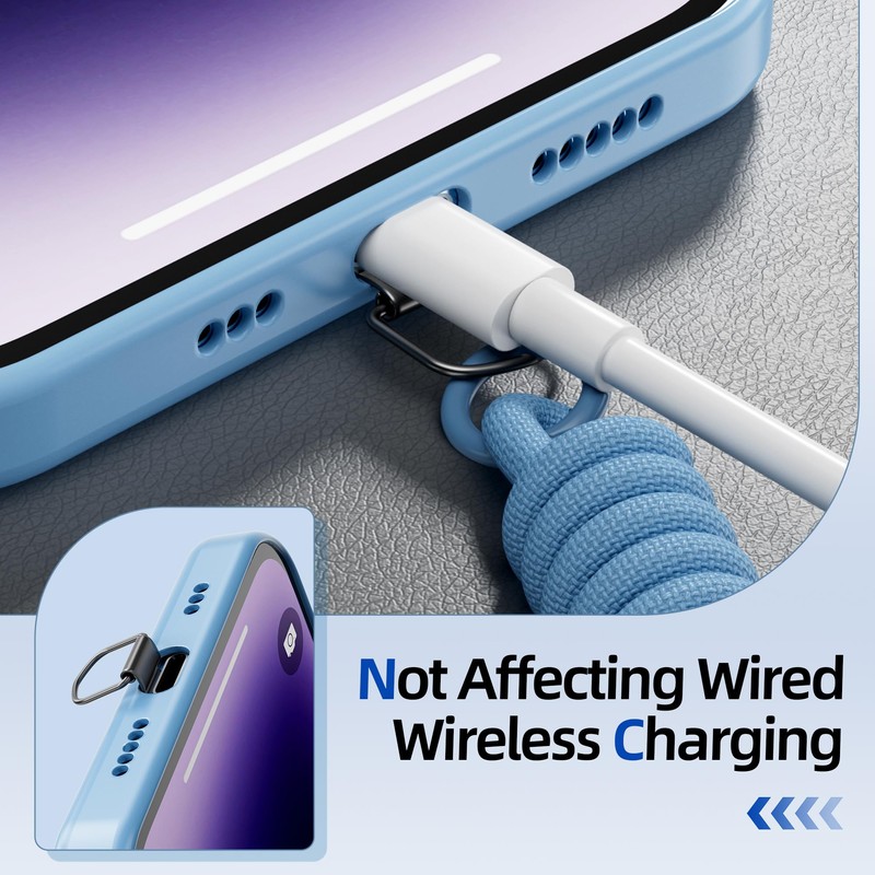 SURDOCA Phone Tether Tab Thin, 2 Pcs Phone Lanyard Tab