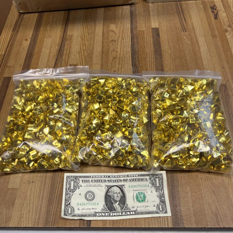 Crash Huge LOT Fake Gold Rocks Gold Fake Plastic Gold