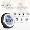 °C/°F Digital Thermometer Hygrometer Temperature Humidity Meter Alarm Clock Touch