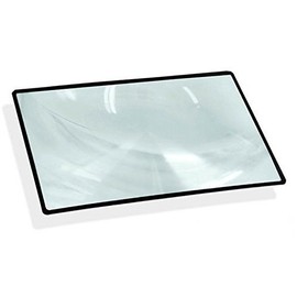 OpticLens Brand 5" x 7" Flexible Fresnel Page Magnifier Reading Aid + Solar Projects