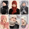 Nenkarn Hat Scarf and Gloves Set Ladies, 3 in 1