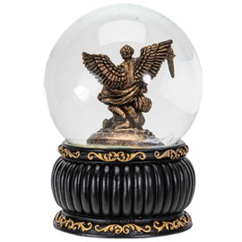 Snow Globe Archangel Michael Figurine with Prayer Message