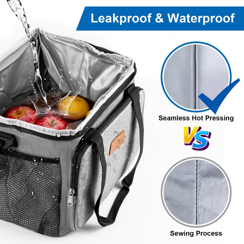 DONGMEIWANG Reusable Lunch Box for Men/Women - Insulated Lunch Bag