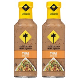 California Pizza Kitchen Thai Dressing - Creamy Thai Peanut Sauce, Restaurant-Like Asian Peanut Sauce, Asian Salad Dressings, Fresh and Creative Flavors Collide, Asian Dressings - 12 Fl Oz, Pack of 2