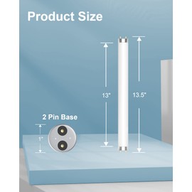 Shootingstar Bug Zapper Replacement Light Bulb 10W for 20W Indoor Bug Zapper, BL T8 F10W Light Tube Compatible with Aspectek, Liba and Other 20W Mosquito Zapper Lamp, 4 Pack