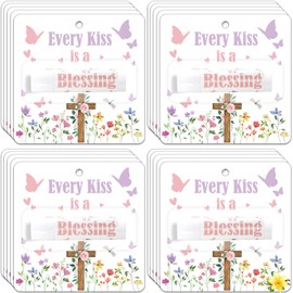 15Pack Christian Lip Balm Gifts Bulk, Faith Bible Verse Moisturizing Nourishing Lip Balm, Religious Church Scripture Inspirational Lips Care for Sister Friend Teacher Employee Appreciation Party Favor