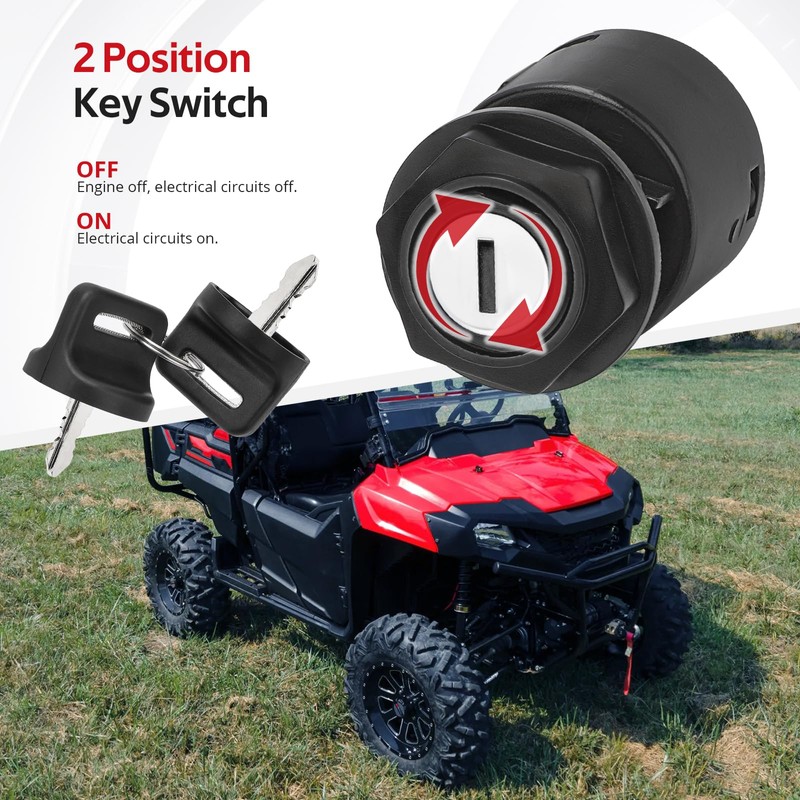 Compatible with Honda Pioneer 700 SXS700 Ignition Key Switch 35100-HL3-A01