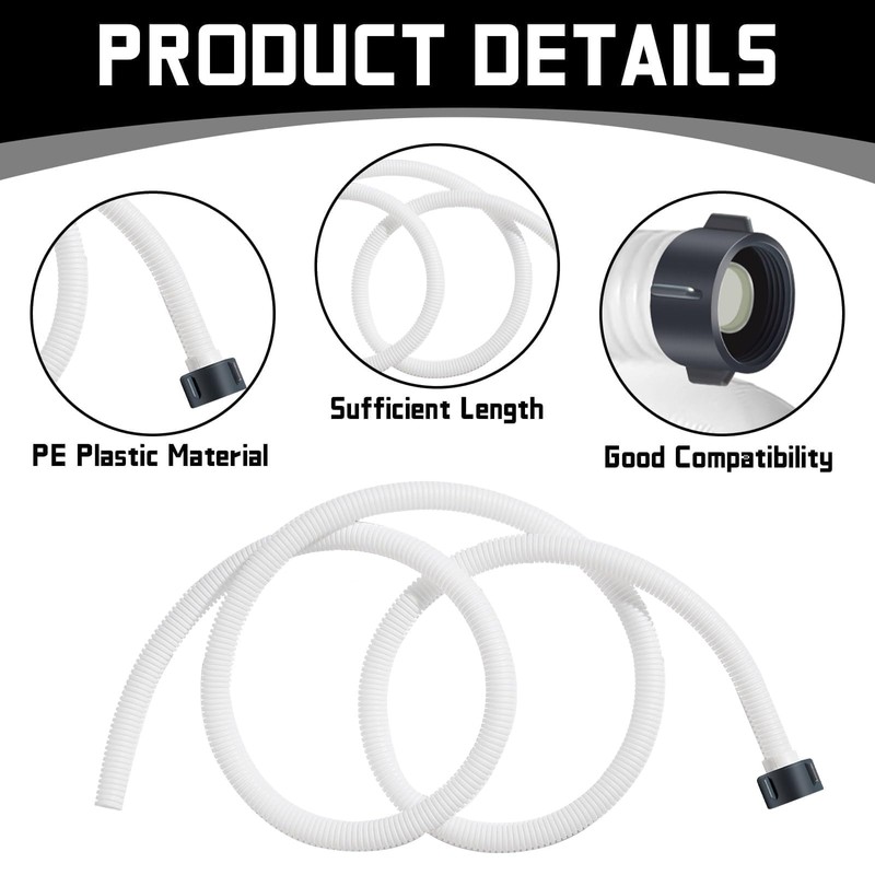 Conderyang Dehumidifier Drain Hose 3/4 Inches FHT Connection with Rust-Resistant