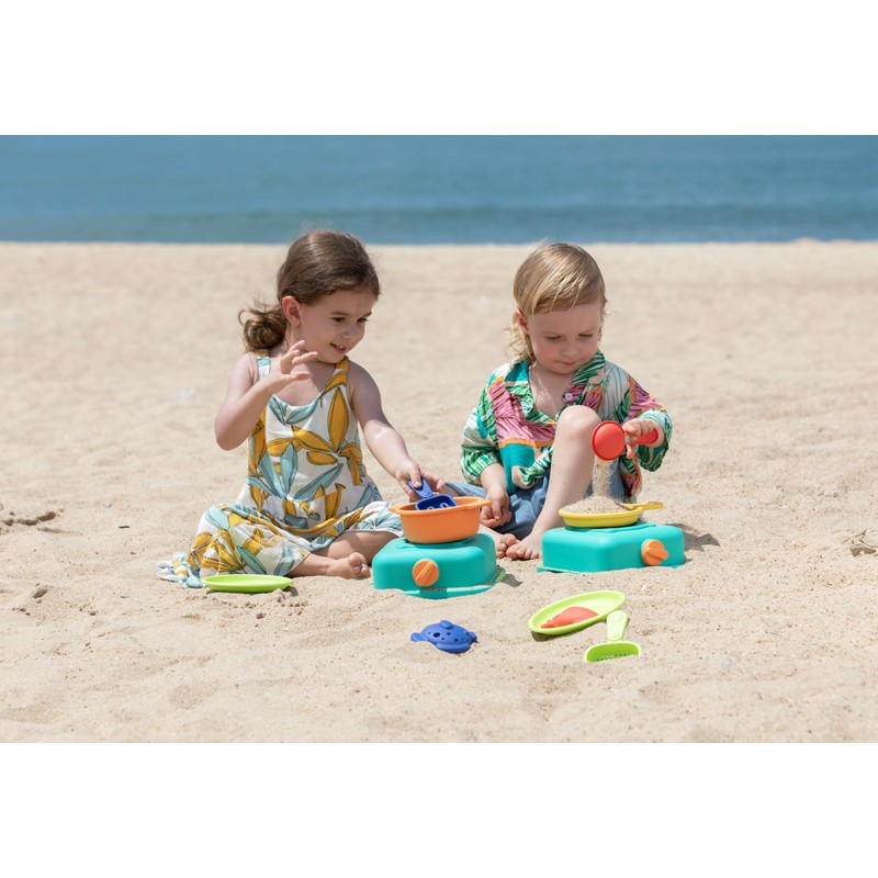 Hape Sand Kitchen Play Set for Cooking, Beach Toy, Sand