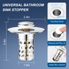2 Pcs Bathroom Sink Drain Strainer, Universal Pop Up Stopper