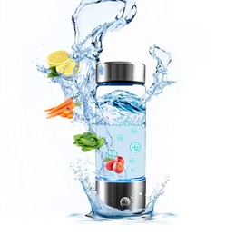 PURE WAVE Hydrogen Water Bottle Generator – Portable Hydrogen Water Maker for Health & Wellness | 1600ppb High-Purity Hydrogen Infusion | BPA-Free, USB Rechargeable