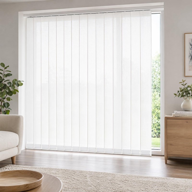 KASURE 12 PCS Vertical Blind Weights, 89mm White Vertical Blinds