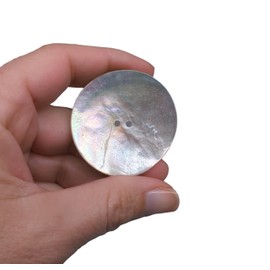 BOTIBOTON - Mother of Pearl Buttons Made of Shell Buttons - Akoya - Mother of Pearl Buttons Large for Sewing - Small Button for Babies and Shirts - Various Sizes - Made and Shipped from Spain - 44 mm