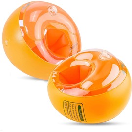 JSRHEEM Swimming Ring, Swimming Ring for Children 1-6 Years, 11-25 kg, Swimming Ring for Beginners for Girls Boys (Orange, M)