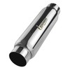UPOWER 3" Inlet&Outlet Exhaust Resonator,16" Overall Length Center Straight Through