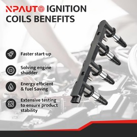 Ignition Coil Pack Replacement for L4 1.6 1.8 Chevy Cruze Sonic Aveo 5 Aveo5 Pontiac G3 2007 2008 2009 2010 2011 2012 2013 2014 2015 1.6L 1.8L, UF620 C1646