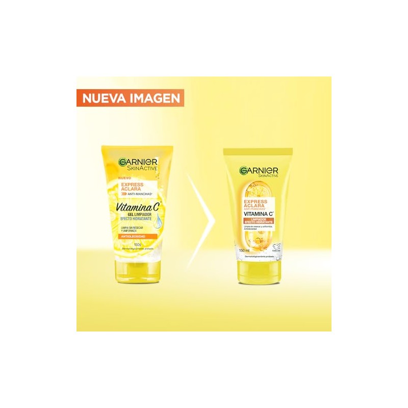 Gel de Limpieza Garnier Express Aclara efecto hidratante Vitamina C