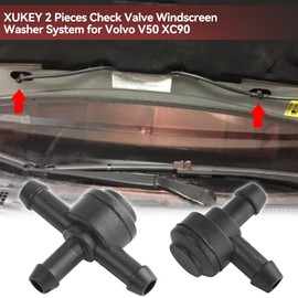 XUKEY Windscreen Washer Valve 3 Way Valve Check Hose For Volvo XC90 XC70 XC60 V70 V50 C30 C70 S40 S60 S70 9178897 & 31391513 Washer T Connector Pipe 9178895