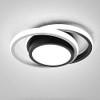 Ceiling Light LED Round Shape Modern Creative Personality White Black Small Size Ceiling Lamp for Aisle Corridor Kitchen Living Room Warm Light Cool White Light 19W (Cool White Light)