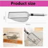 2Pcs Small Mesh Stainless Steel Cat Litter Scoop, Metal Cat