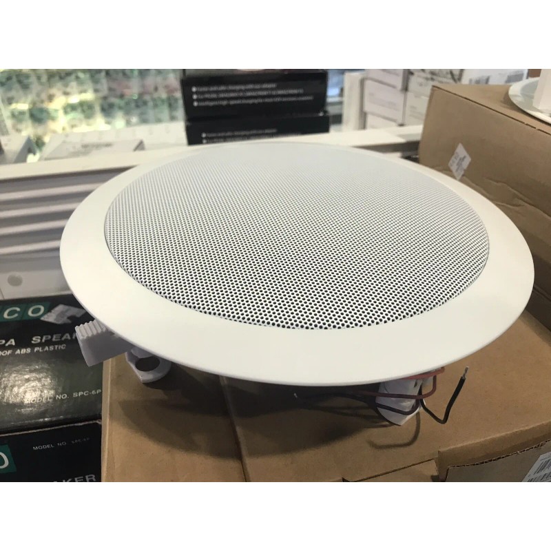 Speco 6" In-Ceiling Speaker 70/25V Contractor Series (Off-White) SPG66T