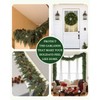 2Pcs 9FT Christmas Cedar Garland, Thick Faux Pine for Mantle