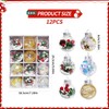 12 Pcs Christmas Baubles 6 CM Clear Ornaments Balls for