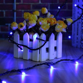 OZS 2PACK 164ft 400LED Extendable Blue Christmas String Lights Indoor/Outdoor, Waterproof 8 Modes Green Wire Christmas Tree Lights for Wedding Christmas Decorations (Blue Light)