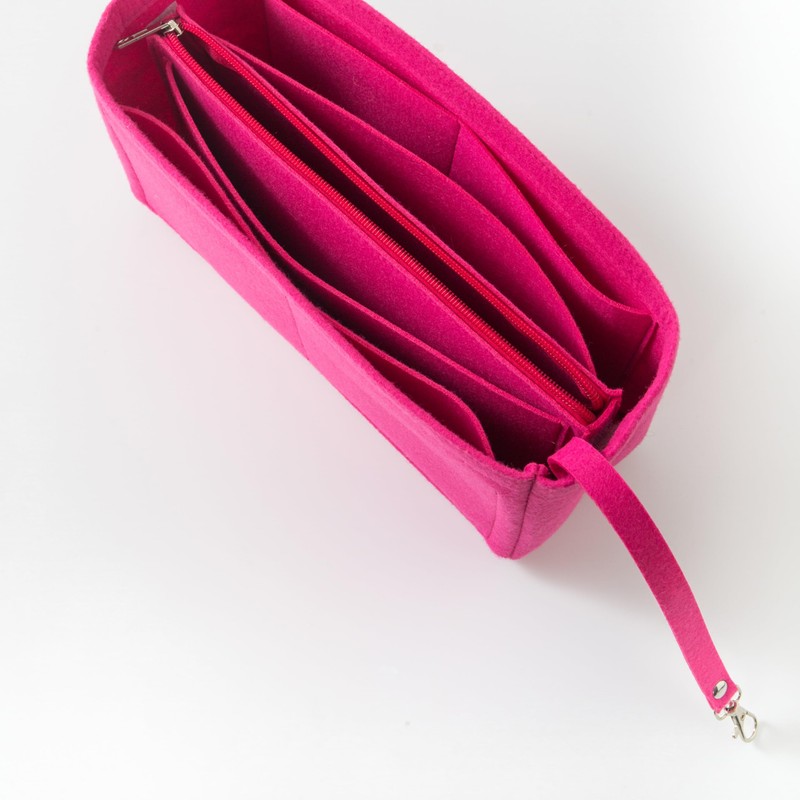 Mausouca Felt Purse Organizer with Zipped, Bag Organiser Insert for