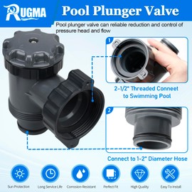 Plunger Valve for Intex Pools, Plunger Valve Connection Pool Pump Hose of 38 Compatible, Above Ground Pool Filter Pump On Off Plun-ger Val-ve Part, Hose Plun-ger Drain Val-ve for Coleman, Intex