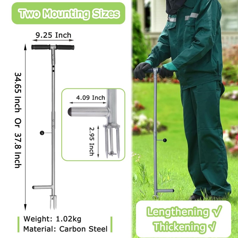 LEHDE Stand Up Weed Puller Tool - Weed Remover Tool