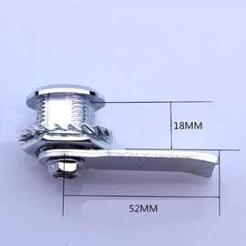 Electric Cabinet Door Lock, 2 Pcs Zinc Alloy Gas Meter Box Cam Lock with Key, Multifunction Meter Box Latch Kit for Wheelie Bin Elevator (Triangle Socket Key)