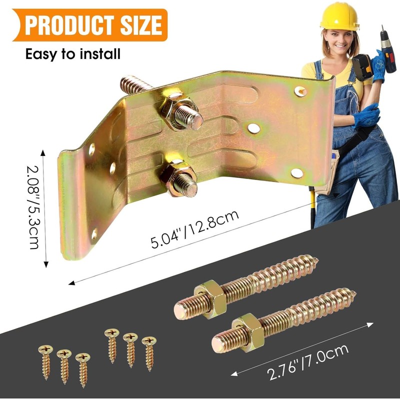 Kerf Mount Corner Bracket Set of 8,Surface Mount Corner Bracket