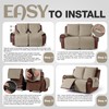 KinCam Waterproof Loveseat Recliner Cover, Non-Slip Reclining Couch Covers for