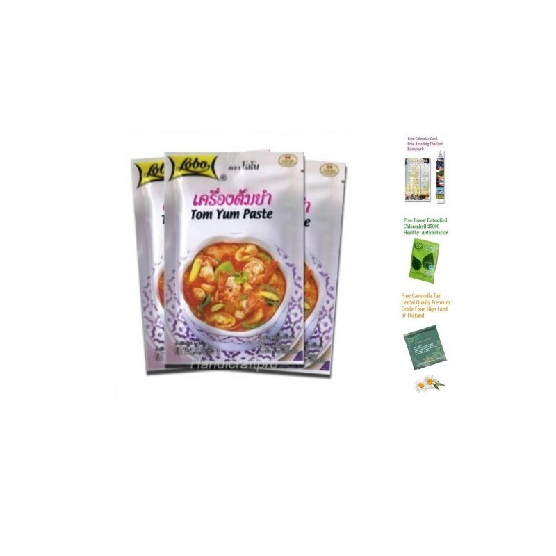 Lobo Brand Thai Tom Yum Paste 1.06 Oz (Pack of