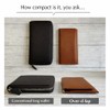 Cowhide Leather, Bill Size, Extra Small Long Wallet, Over'd-lap Mini