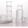 100 Recipientes de Muestra de Plástico Transparente de 20g Frascos