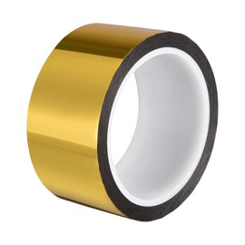 sourcing map Gold Tone Metalized Tape 40mm x 50m/164ft Decor Tape for Graphic Arts,Boat Trim