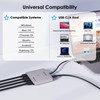 WAVLINK USB C to Quad HDMI 4K Adapter, Universal USB