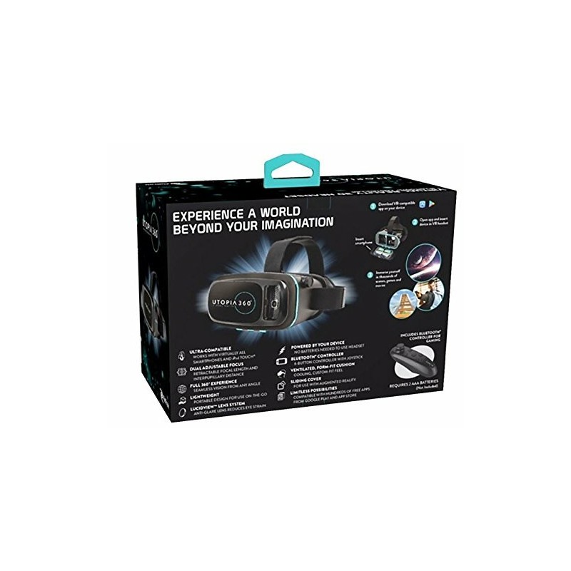 ReTrak EUVRC Utopia 360Degree Virtual Realty Headset with Bluetooth Controller
